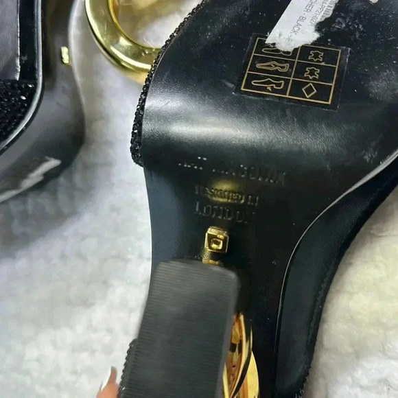 KAT MACONIE SZ 6 Black Peep toe heels - Picture 9 of 9